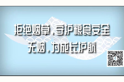 男人鸡鸡插入女人屄视频拒绝烟草，守护粮食安全